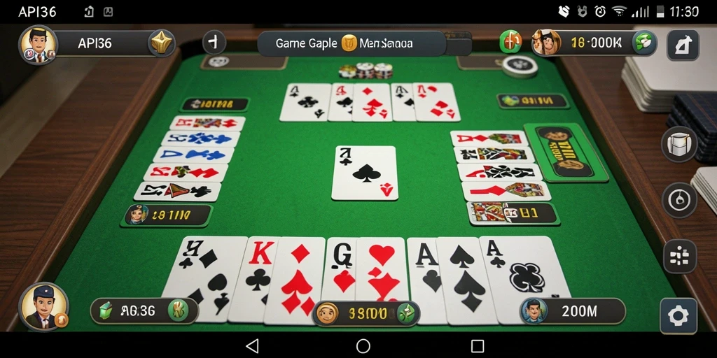 Screenshot gameplay API36 menampilkan keseruan bermain Gaple.