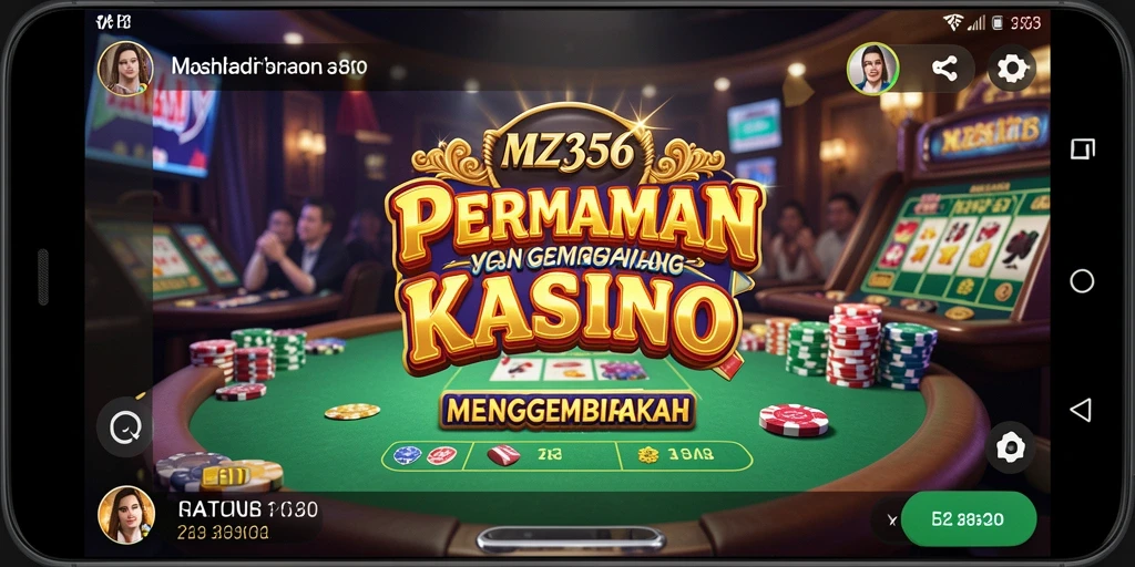 Gameplay MZ356 yang mendebarkan dengan berbagai pilihan permainan kasino.