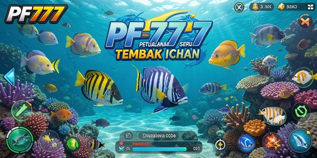 Tampilan gameplay seru dari PF777 saat menangkap ikan.