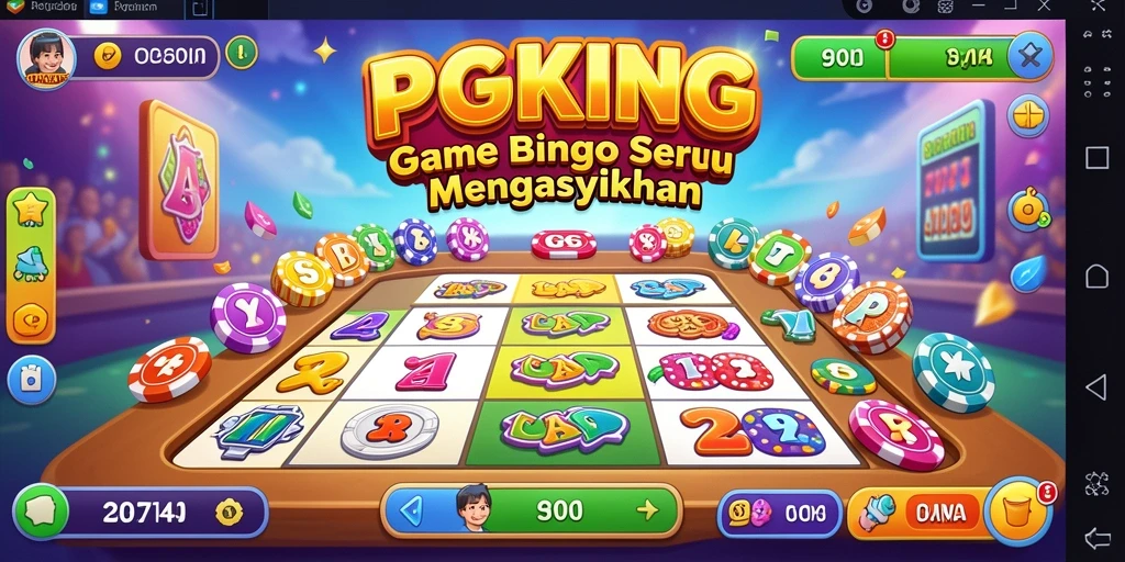 Tampilan gameplay PGKING yang menarik dalam permainan Bingo.