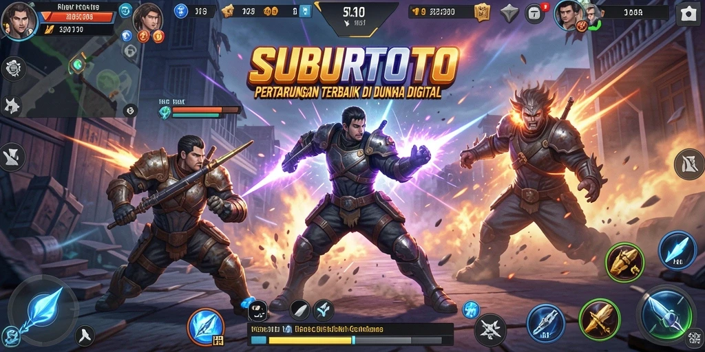 Tampilan gameplay SUBURTOTO saat pertarungan sengit.